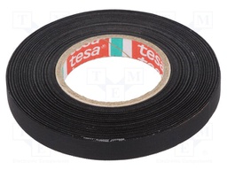 Fabric tape; PET wool; W: 9mm; L: 25m; black