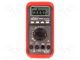Digital multimeter; LCD (6000); 5x/s; VDC: 600m/6/60/600/1000V
