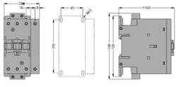 Contactor: 4-pole; NO x4; 250VAC; 250VDC; 60A; DIN; BF; -40÷70°C