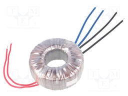 Transformer: toroidal; 160VA; 230VAC; 30V; 30V; 2.66A; 2.66A; 1.7kg