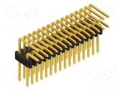 Connector: pin strips; pin header; male; PIN: 32; 1.27mm; THT; 2x16