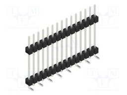 Connector: pin strips; pin header; male; PIN: 15; 2.54mm; SMT; 1x15