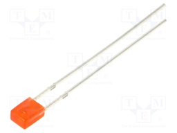 LED; rectangular; 3.2x3.2x4.15mm; red; 100÷150mcd; 100°; 20mA