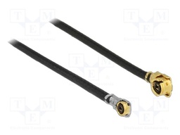 Cable; 500mm; IPEX MHF 1,IPEX MHF 4L; black; Øcable: 1.13mm; 50Ω