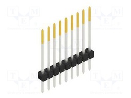 Connector: pin strips; pin header; male; PIN: 9; 2.54mm; THT; 1x9
