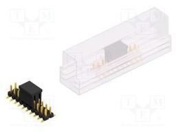Connector: pin strips; pin header; male; PIN: 20; 2.54mm; SMT; 2x10