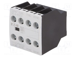 Auxiliary contacts; Leads: screw terminals; Mounting: front