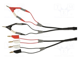 Kelvin cable; PVC; 0.7m; white,black,red; 1A; 70VDC
