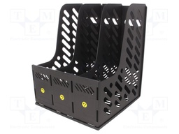 Bin; ESD; A4; Application: for storing documents; black