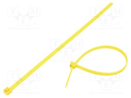 Cable tie; multi use; L: 195mm; W: 4.7mm; polyamide; 245N; yellow