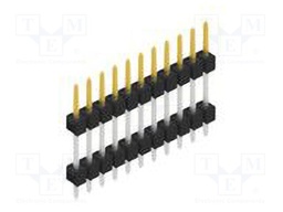 Connector: pin strips; pin header; male; PIN: 11; 2.54mm; THT; 1x11