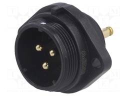 Socket; male; SP21; PIN: 3; IP68; screw terminal; 500V; 4mm2; 30A