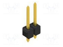 Connector: pin strips; pin header; male; PIN: 2; 2.54mm; THT; 1x2