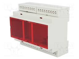 Enclosure: for DIN rail mounting; Y: 90.2mm; X: 106.25mm; Z: 57.5mm