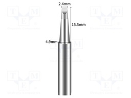 Tip; chisel; 2.4mm; for soldering station; BK969