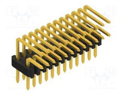 Connector: pin strips; pin header; male; PIN: 24; 1.27mm; THT; 2x12