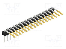 Connector: pin strips; pin header; male; PIN: 17; 2.54mm; THT; 1x17