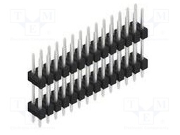 Connector: pin strips; pin header; male; PIN: 28; 2.54mm; THT; 2x14