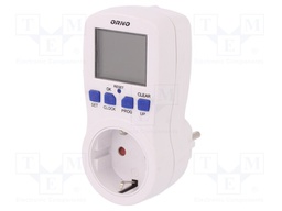 Programmable time switch; Range: 1min÷7days; 230VAC; IP20