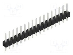 Connector: pin strips; pin header; male; PIN: 17; 2.54mm; THT; 1x17