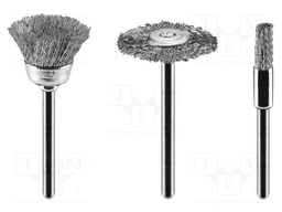 Tool accessories: brush; steel; 3pcs.
