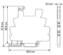 Socket; 10A; DIN; Leads: screw terminals; -40÷60°C; Contacts: SPDT