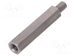 Screwed spacer sleeve; Int.thread: M8; 60mm; Ext.thread: M8
