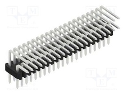 Connector: pin strips; pin header; male; PIN: 42; 1.27mm; THT; 2x21