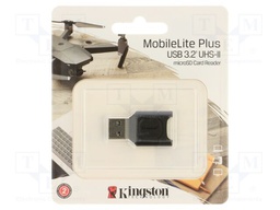 Card reader: memory; USB A; USB 3.2 Gen 1; black