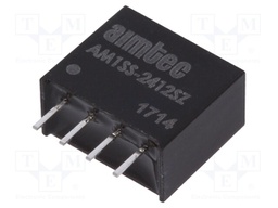 Converter: DC/DC; 1W; Uin: 21.6÷26.4V; 12VDC; Iout: 83mA; SIP4; 1.5g