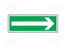 Safe condition sign; W: 100mm; H: 300mm; PS; photoluminescent
