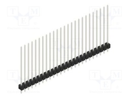 Connector: pin strips; pin header; male; PIN: 25; 2.54mm; THT; 1x25