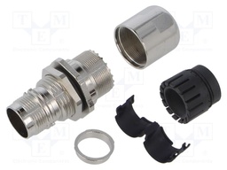 Enclosure for connectors: M17; for panel mounting,for cable