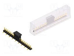 Connector: pin strips; pin header; male; PIN: 18; 2.54mm; SMT; 1x18