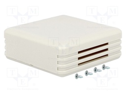 Enclosure: for alarms; X: 71mm; Y: 71mm; Z: 27mm; ABS; ivory