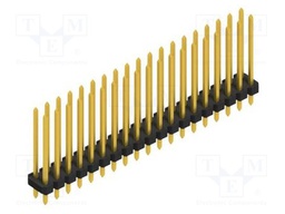 Connector: pin strips; pin header; male; PIN: 38; 2.54mm; THT; 2x19