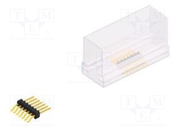 Connector: pin strips; pin header; male; PIN: 7; 1.27mm; SMT; 1x7