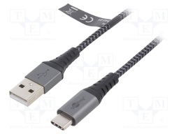 Cable; USB 2.0; USB A plug,USB C plug; 2m; 480Mbps