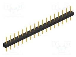 Connector: pin strips; pin header; male; PIN: 17; 2.54mm; THT; 1x17