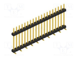 Connector: pin strips; pin header; male; PIN: 19; 2mm; SMT; 1x19