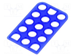 Profile gasket; Universal MATE-N-LOK; 6.35mm; PIN: 15; Layout: 3x5
