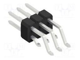 Connector: pin strips; pin header; male; PIN: 6; 2.54mm; SMT; 2x3