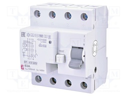 RCD breaker; Inom: 63A; Ires: 100mA; Poles: 4; 230V,400V; IP20; EFI