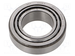 Bearing: tapered roller; Øint: 30mm; Øout: 55mm; W: 17mm; Cage: steel