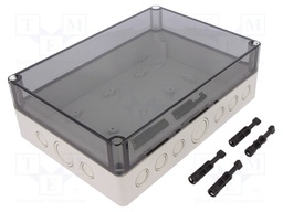 Enclosure: multipurpose; X: 180mm; Y: 254mm; Z: 84mm; TK PS; grey