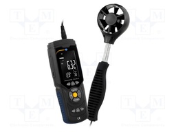 Anemometer; LCD 3"; 0÷45°C; 10÷90%RH; 194x70x35mm; Illumin: yes