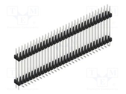 Connector: pin strips; pin header; male; PIN: 64; 2.54mm; SMT; 2x32