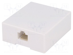 Socket; RJ45; Layout: 8p8c; screw terminal; H: 57mm; W: 50mm; D: 21mm