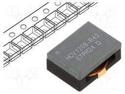 Inductor: wire; SMD; 420nH; Ioper: 16A; 3.15Ω; ±10%; Isat: 42A