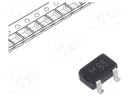 Transistor: NPN; bipolar; BRT; 50V; 100mA; 200mW; SOT323; R1: 10kΩ